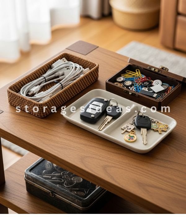 9 Must-Have Daily Essentials Storage Ideas That Make Life Easier 4 Grouped Storage 1