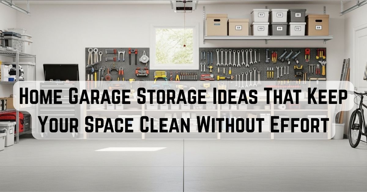 Home Garage Storage Ideas That Keep Your Space Clean Without Effort