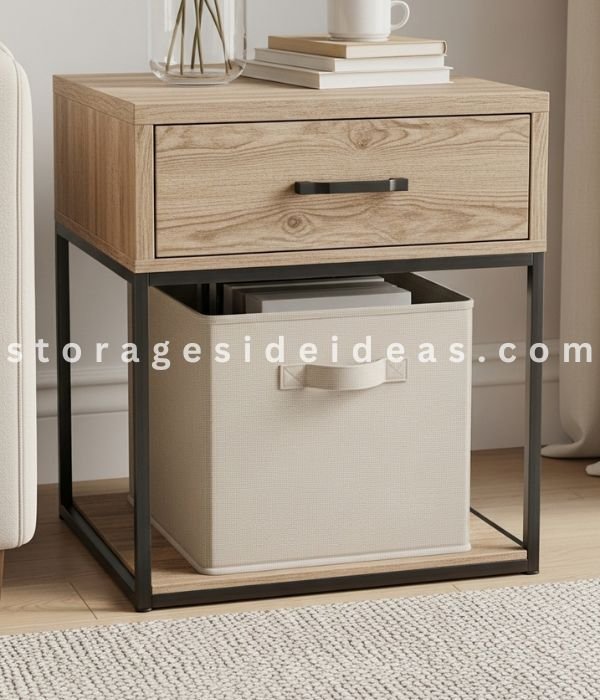 Small Space Hack: 7 Creative Under-Side Table Storage Ideas That Actually Work 4 I Switched to Fabric Storage