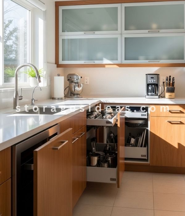 12 Hidden Storage Ideas That Make Your Home Look Clean and Clutter-Free 9 Inside Kitchen Toe Kick Areas