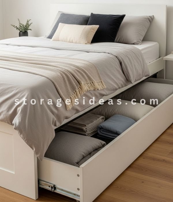 12 Hidden Storage Ideas That Make Your Home Look Clean and Clutter-Free 1 Inside the Bed Base