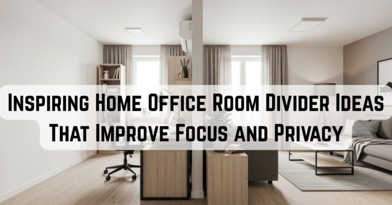 11 Inspiring Home Office Room Divider Ideas That Improve Focus and Privacy