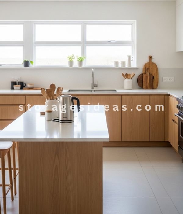 10 Simple Kitchen Counter Storage Ideas That Make Small Kitchens Feel Bigger 2 Keeping Only Daily Use Items