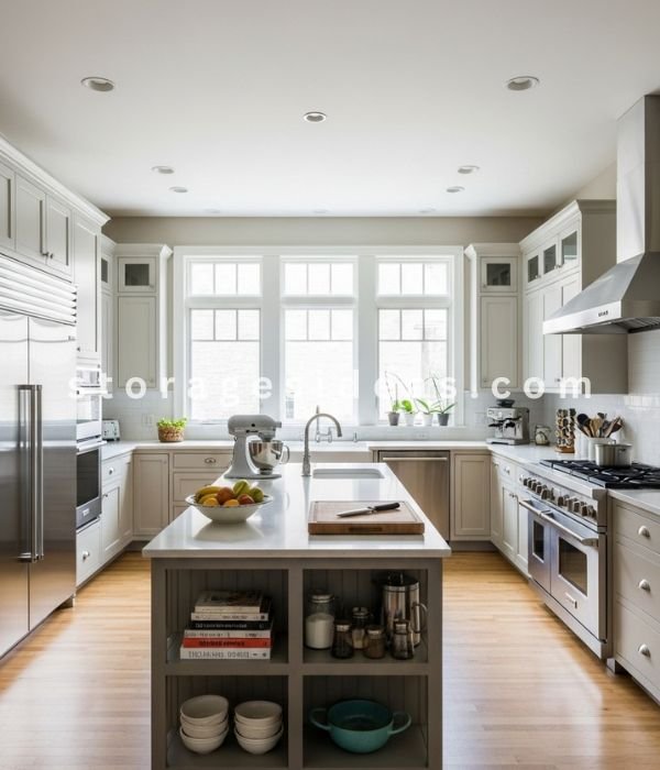 10 Simple Kitchen Counter Storage Ideas That Make Small Kitchens Feel Bigger 9 Keeping the Main Prep