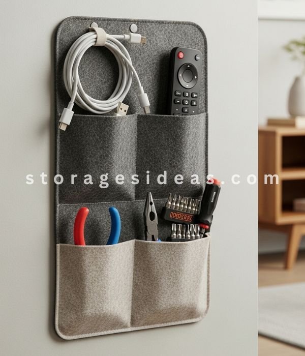 9 Must-Have Daily Essentials Storage Ideas That Make Life Easier 6 Pocket Storage
