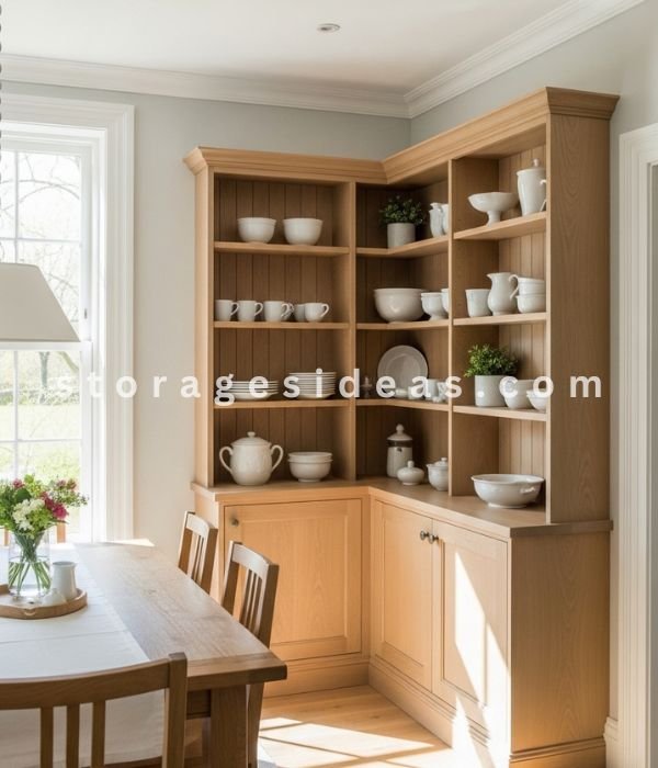 Small Dining Room Storage Ideas: The Corner Cabinet