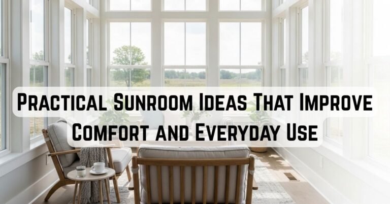 9 Practical Sunroom Ideas That Improve Comfort and Everyday Use