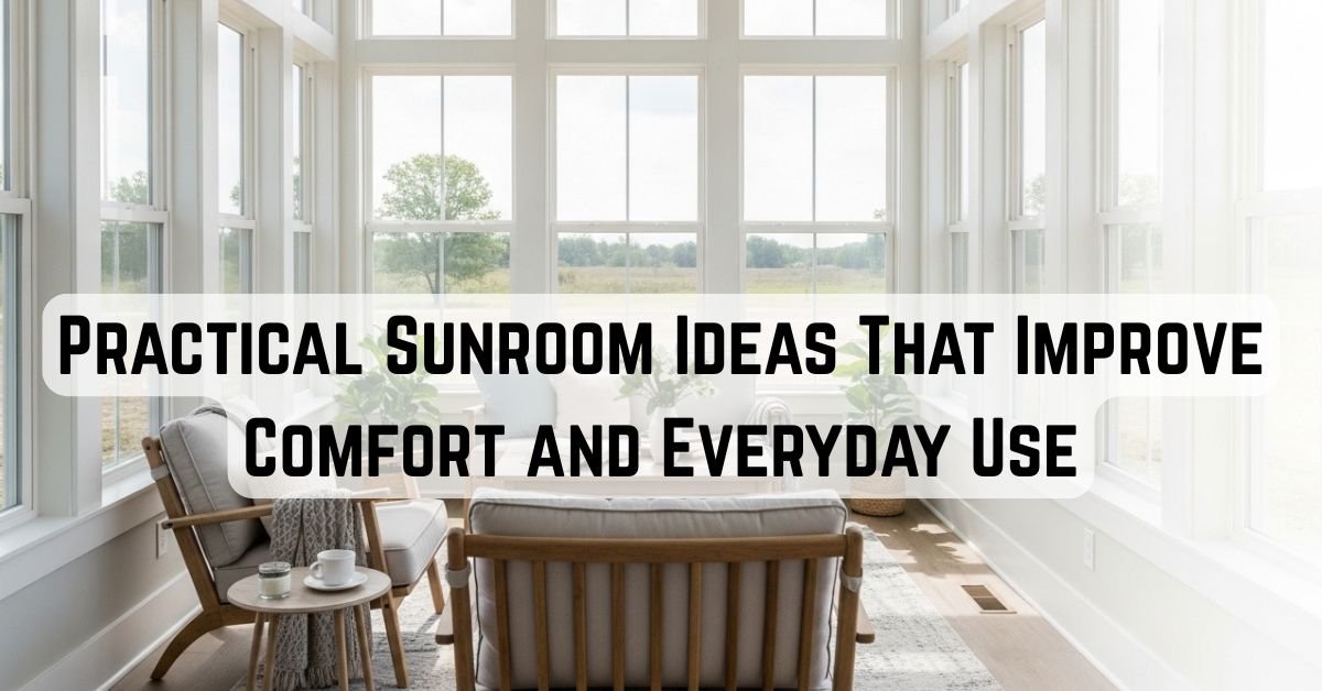 Practical Sunroom Ideas That Improve Comfort and Everyday Use