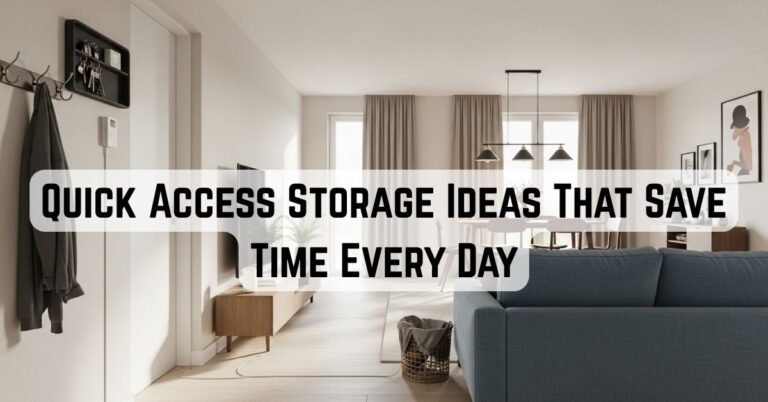 9 Quick Access Storage Ideas That Save Time Every Day