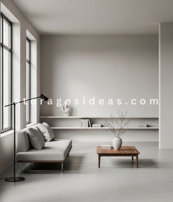 8 Easy Clutter-Free Living Room Ideas That Feel Calm and Organized 2 Reducing What Stays Visible at All Times