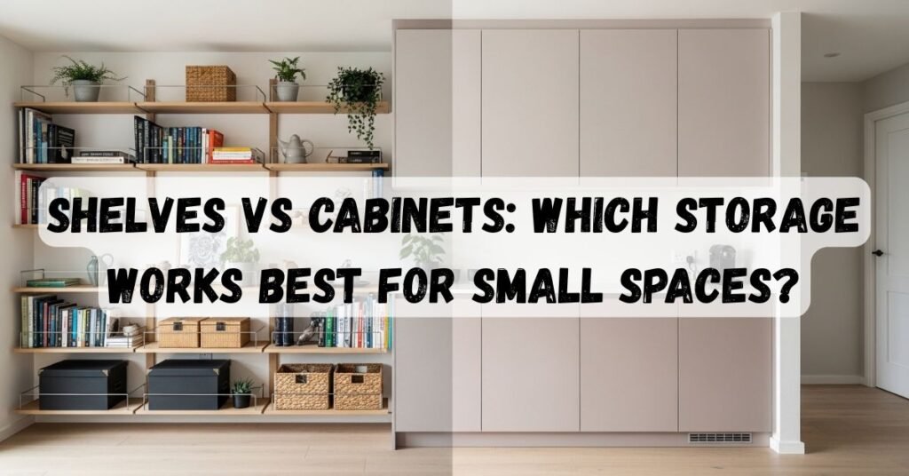 Shelves vs Cabinets: Which Storage Works Best for Small Spaces?