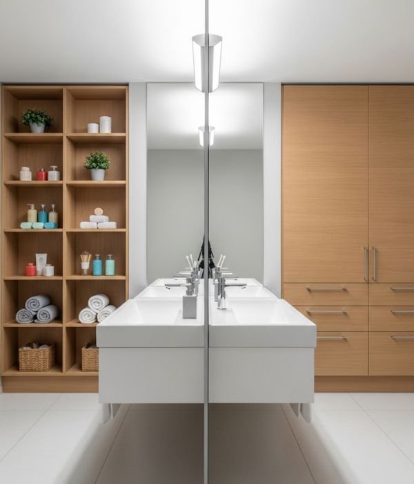 Shelves vs Cabinets in the Bathroom