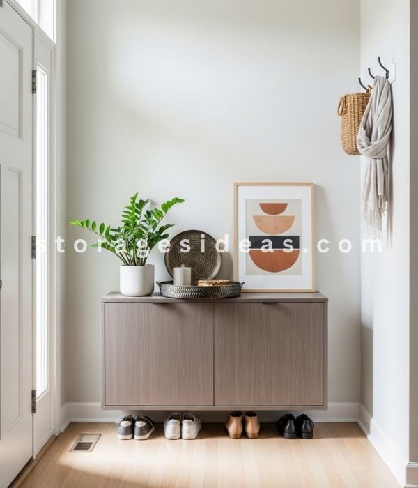 8 Effortless Entryway Storage Ideas for Small Spaces That Don’t Make Your Entry Feel Crowded 6 Shoe Storage
