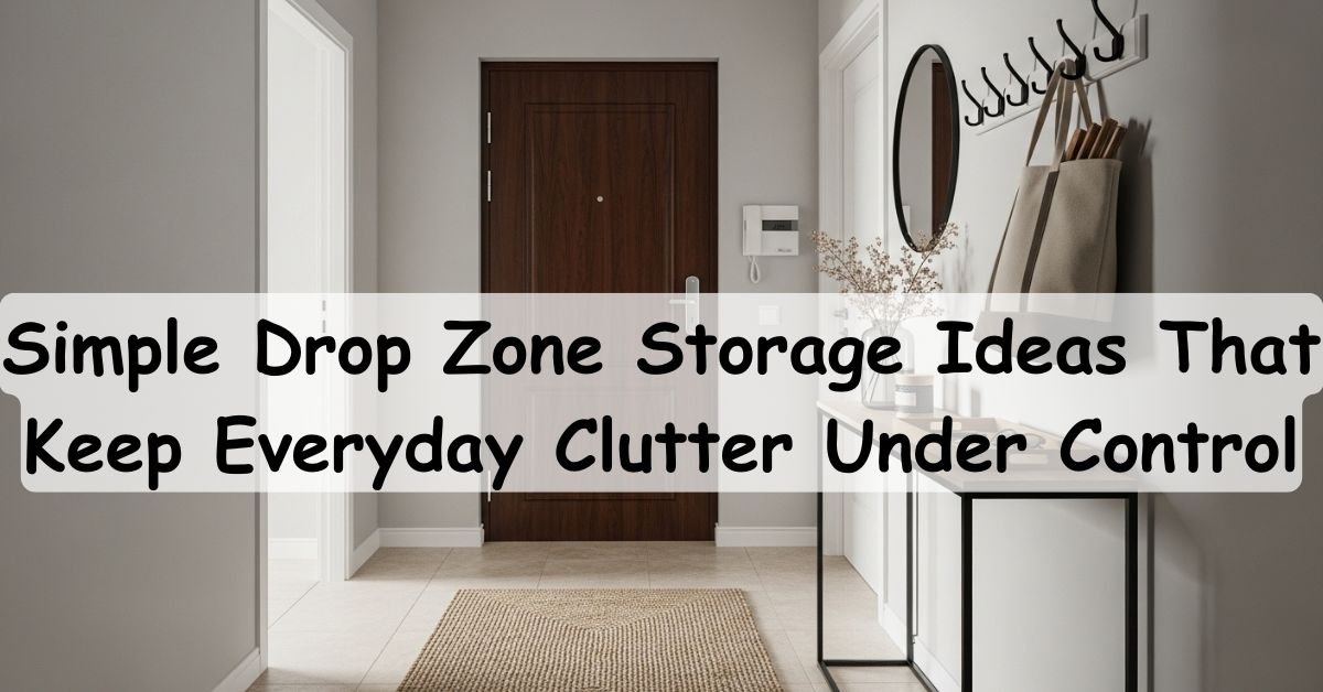 Simple Drop Zone Storage Ideas That Keep Everyday Clutter Under Control