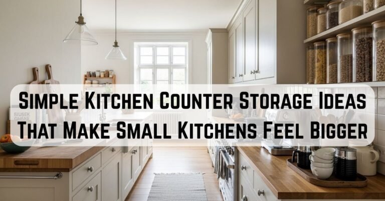 10 Simple Kitchen Counter Storage Ideas That Make Small Kitchens Feel Bigger