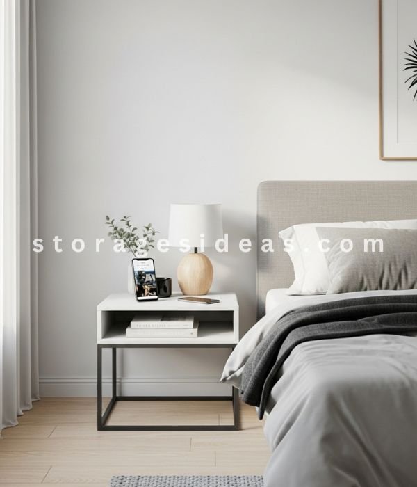 11 Creative Nightstand Storage Ideas That Keep Your Bedside Clutter-Free 6 Slim Nightstand