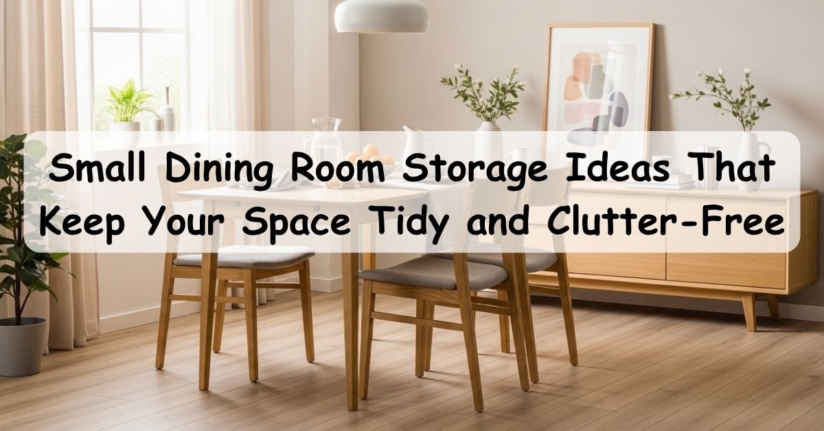 Small Dining Room Storage Ideas That Keep Your Space Tidy and Clutter Free