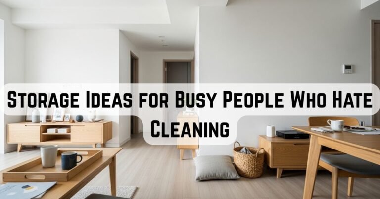 15 Storage Ideas for Busy People Who Hate Cleaning