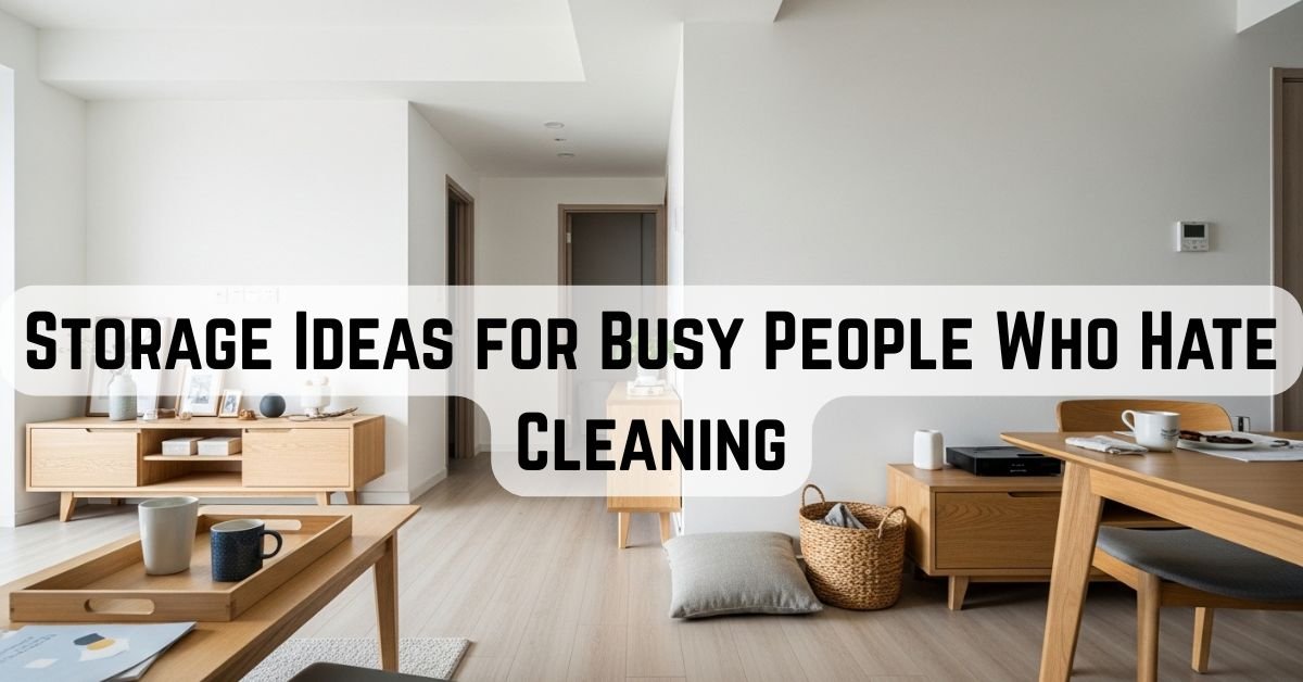 Storage Ideas for Busy People Who Hate Cleaning