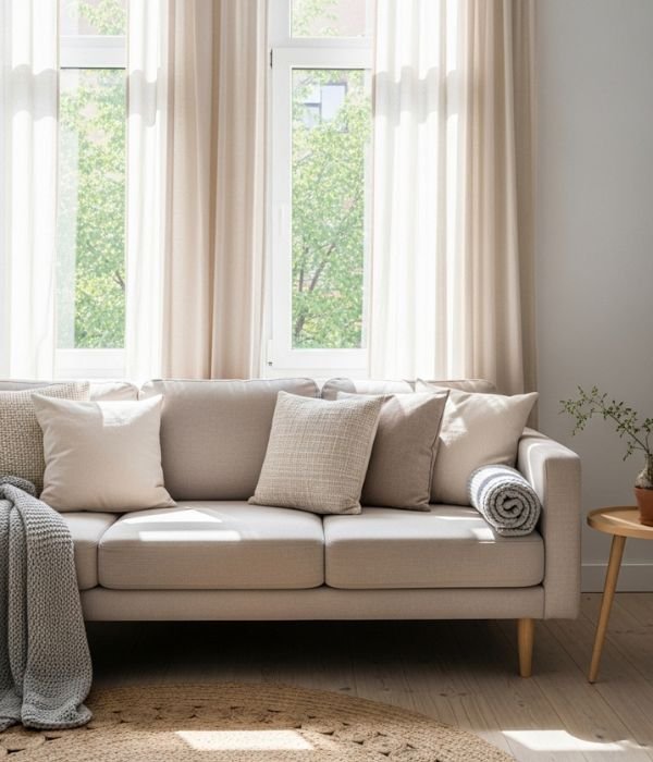 11 Easy Ways to Hide Mess Without Cleaning 7 Straighten Fabrics