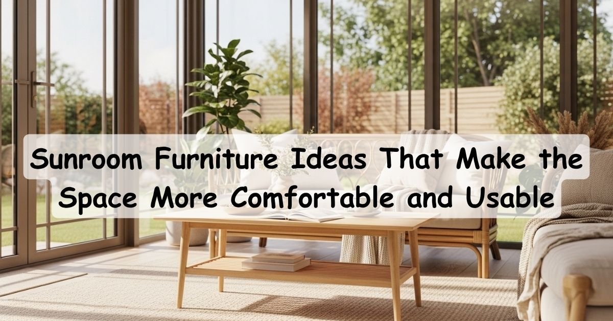 Sunroom Furniture Ideas That Make the Space More Comfortable and Usable