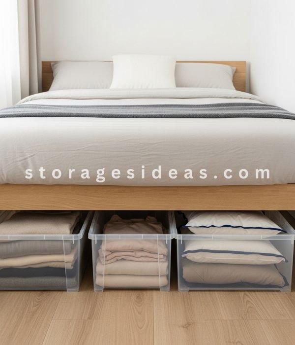 17 Genius Small Apartment Storage Tricks That Instantly Double Your Space 1 Under Bed Space Into a Controlled Storage Zone