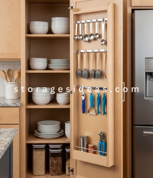 Using Cabinet Doors for Hidden Storage
