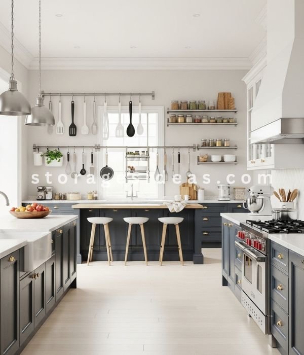 10 Simple Kitchen Counter Storage Ideas That Make Small Kitchens Feel Bigger 4 Using Wall Space