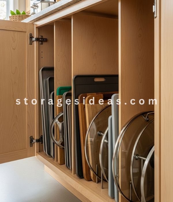 Vertical Storage for Flat and Awkward Items