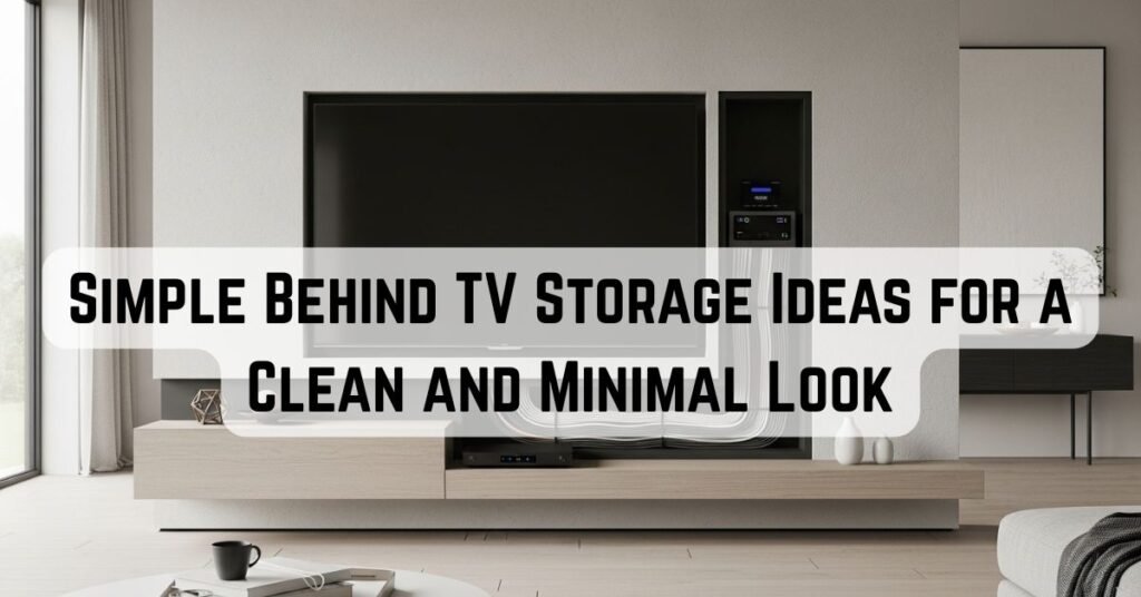 8 Simple Behind TV Storage Ideas for a Clean and Minimal Look 2 8 Simple Behind TV Storage Ideas for a Clean and Minimal Look