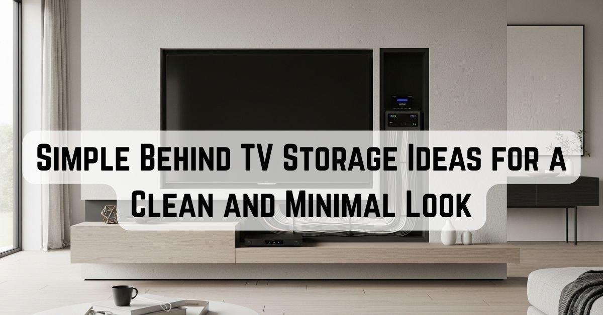 simple Behind the TV Storage Ideas for a Clean and Minimal Look