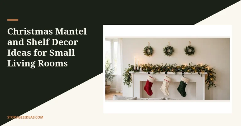 12 Christmas Mantel and Shelf Decor Ideas for Small Living Rooms