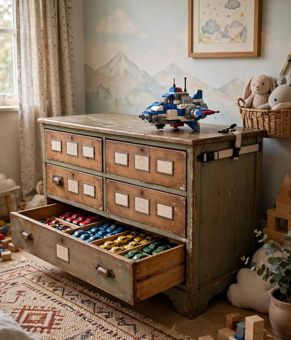 30 Toy Storage Ideas for Bedrooms, Playrooms and Living Rooms 13 A Dresser as a Toy Dresser (Anchored, Always) – toy storage ideas