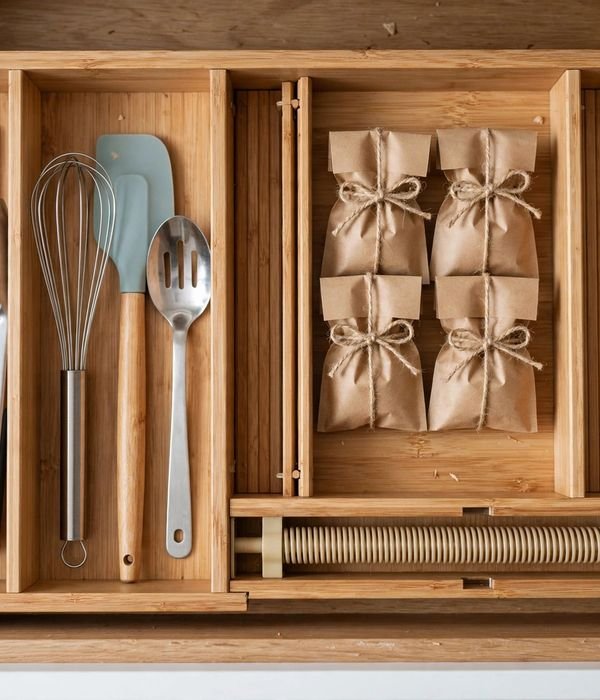 12 Gifts for People Living in Small Apartments 13 Bamboo Drawer Divider – gifts for small apartment