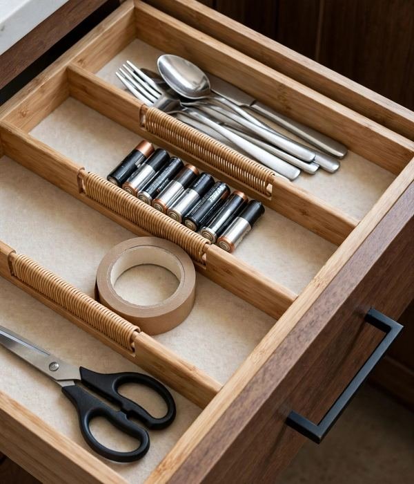 25 Organization Gifts for People Who Love a Tidy Home 5 Bamboo Drawer Dividers