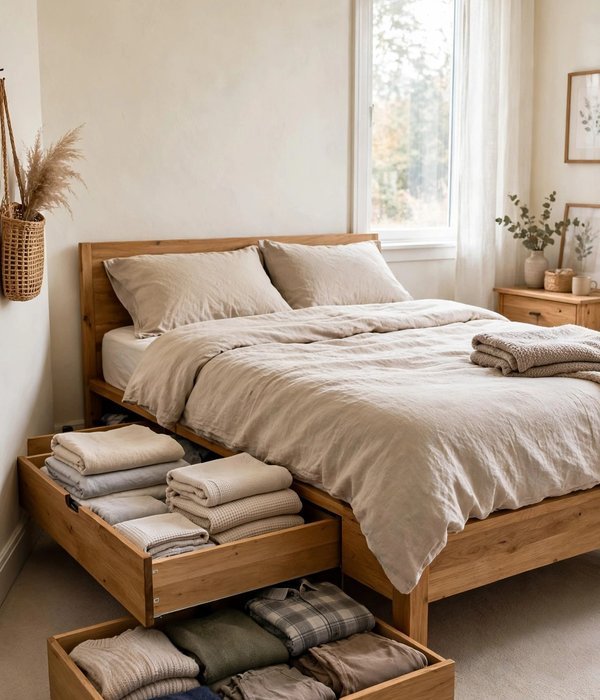 30 Bedroom Storage Ideas for Clothes, Shoes and Everything Else 6 Bed Frame with Built-In Drawers – bedroom storage ideas