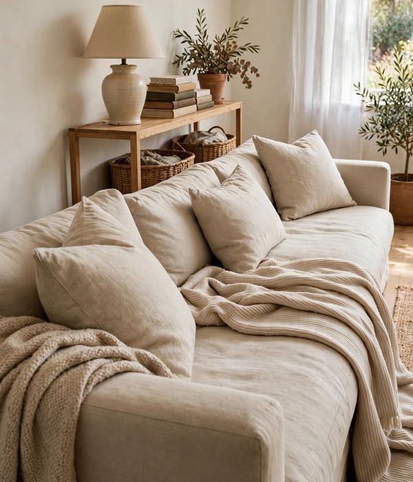50 Home Organization Ideas for Every Room 32 Behind-Sofa Console – home organization ideas