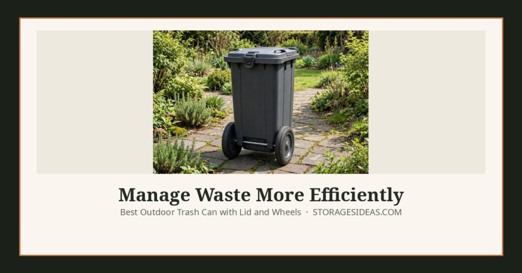 Manage Waste More Efficiently: Best Outdoor Trash Can with Lid and Wheels