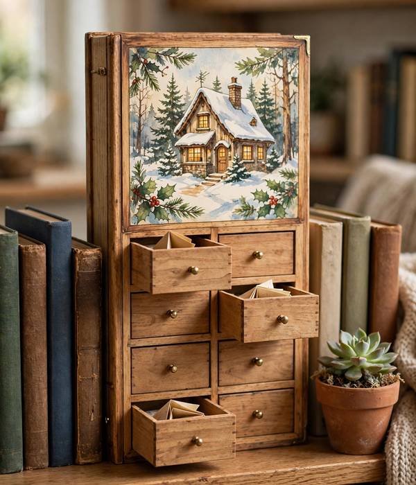 10 Advent Calendar Ideas That Double as Storage 10 book-shaped advent calendar