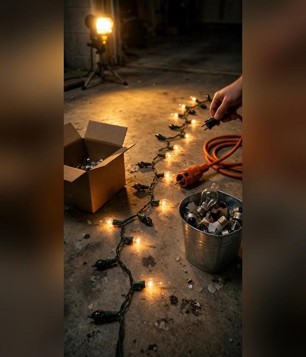 Pre-Christmas Declutter Checklist: 20 Things to Clear Before December 7 Broken Christmas lights testing – pre christmas declutter