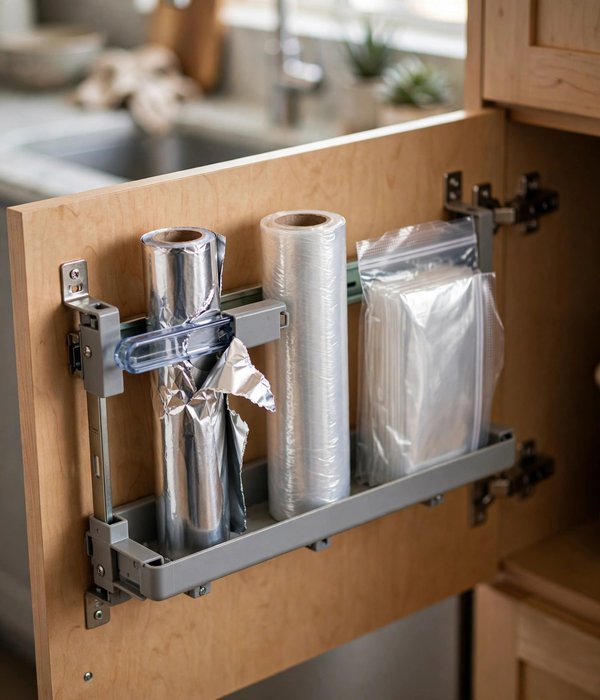 12 Kitchen Organization Gifts for Home Cooks 14 Cabinet-Door-Mounted Wrap Dispenser
