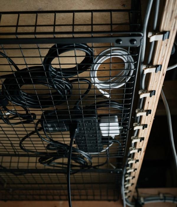 50 Home Organization Ideas for Every Room 38 Cable Clips Plus Under-Desk Tray – home organization ideas