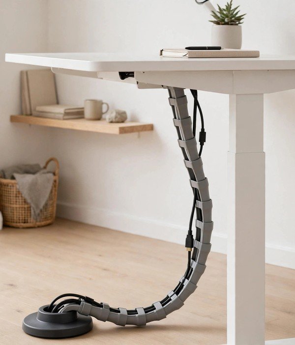 Cable Spine for Standing Desks – home office storage ideas