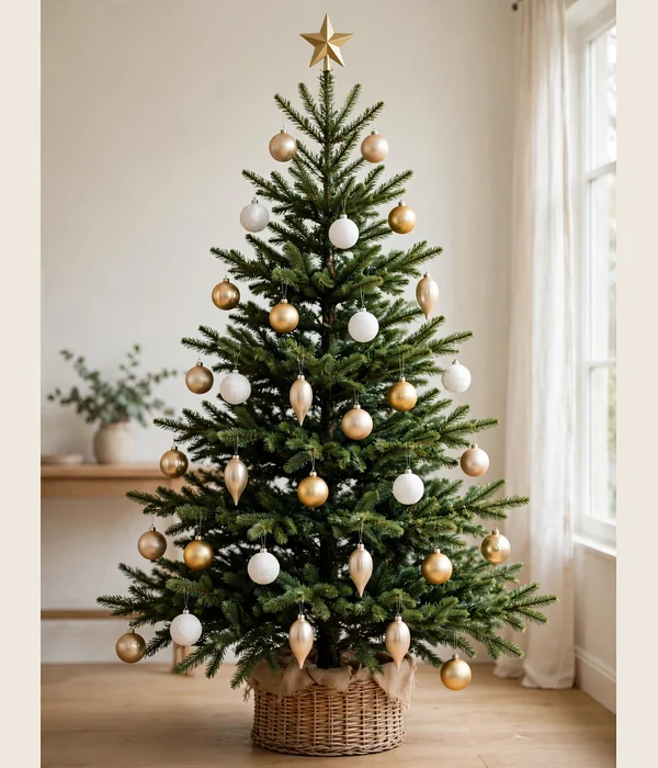 12 Minimalist Christmas Decor Ideas for a Calm, Clutter-Free Home 10 Cap the Ornaments