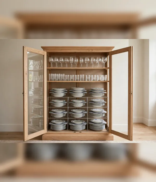 China Cabinet Organization – dining room storage ideas