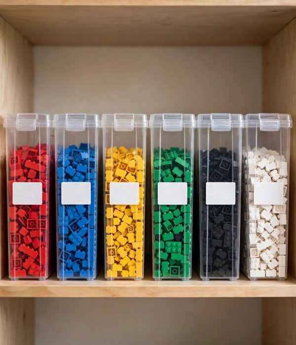 30 Toy Storage Ideas for Bedrooms, Playrooms and Living Rooms 6 Clear Bins for the “Where Is It?” Categories – toy storage ideas