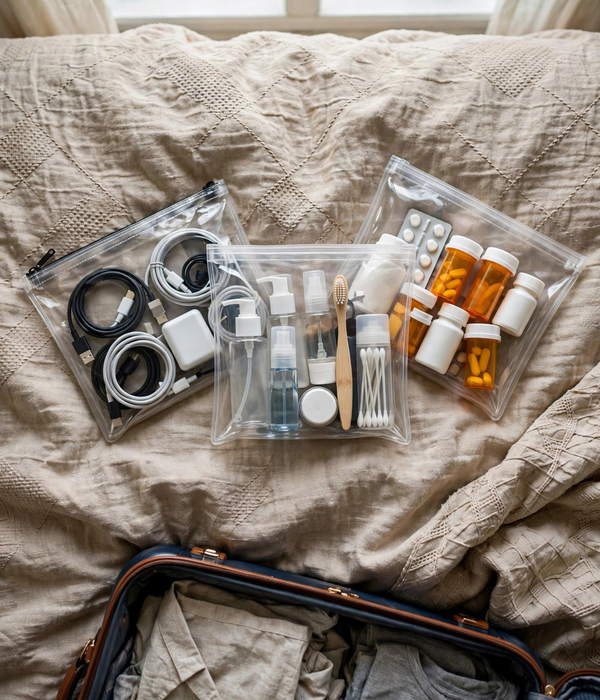 20 Budget-Friendly Organizing Stocking Stuffers 22 Clear Zip Travel Pouches – organizing stocking stuffers
