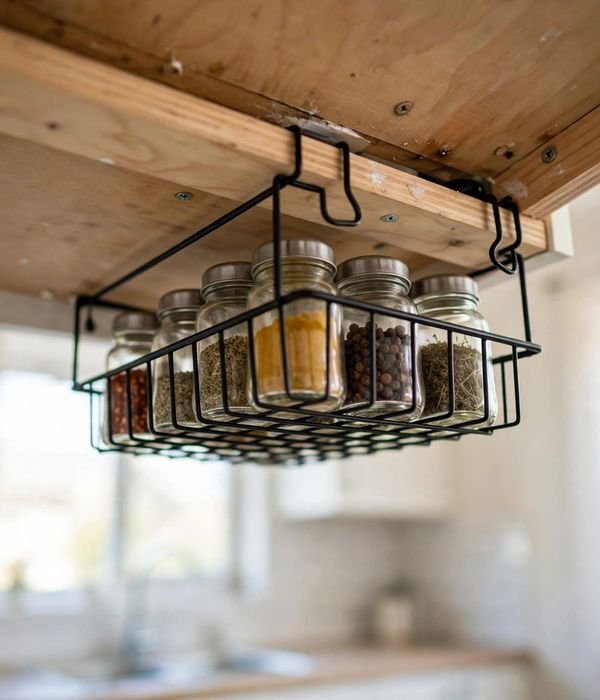 35 Kitchen Storage Ideas for Every Cabinet, Counter and Corner 4 Clip-On Under-Shelf Baskets – kitchen storage ideas