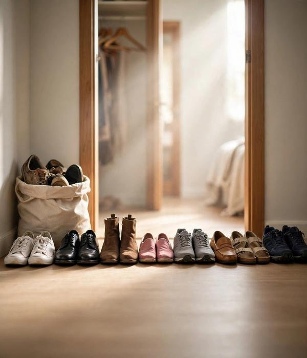Pre-Christmas Declutter Checklist: 20 Things to Clear Before December 16 Closet floor shoe mountain