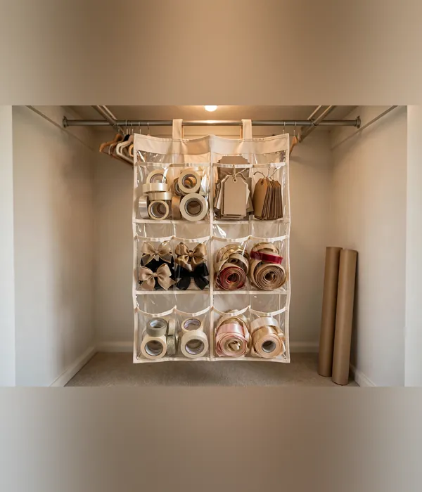 Closet-Rod Hanging Kit – gift wrapping station
